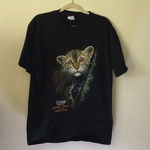 Large Ocelote black Costa Rica tee